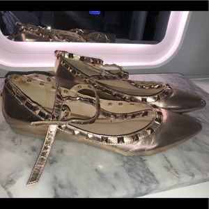 Flat Rose Gold Shoes